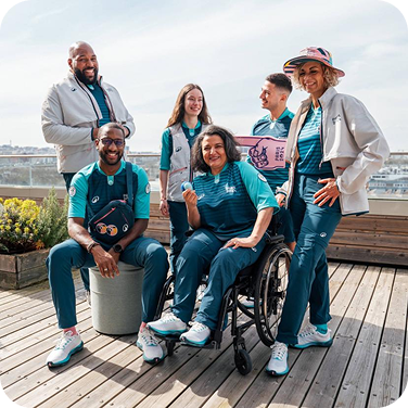 Bénévoles des JO de Paris 2024